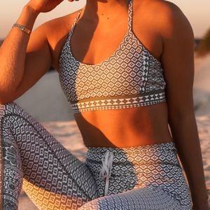 Sarahs Day white fox boutique Patterned Sports Bra